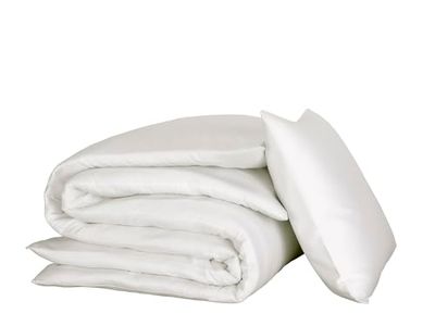 Parure Linge de lit Olivia Off-White - Set Housse de Couette 140x200 cm + 1 taoe d'oreiller 60x70 cm