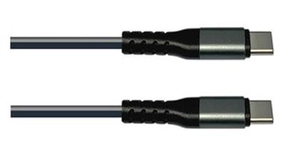 Kabel type C naar type C, 2 m, 60 W, ideaal voor het opladen van apparaten en voor gegevensoverdracht met hoge snelheid.