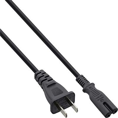 InLine 16654T - Cavo di Rete, Spina Cina su Spina Euro 8 C7, 1,8 m, Colore: Nero