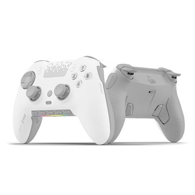 Scuf ENVISION PRO Controlador Inalámbrico para Juegos de Sólo PC - Cinco Teclas G Reasignables - Paletas Traseras Reasignables - Disparadores Instantáneos - Compatible con iCUE - Blanco