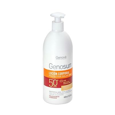Genosun Loção Family SPF50 | Protetor solar todos os tipos de pele, protege contra radiação solar e livre, 400 ml