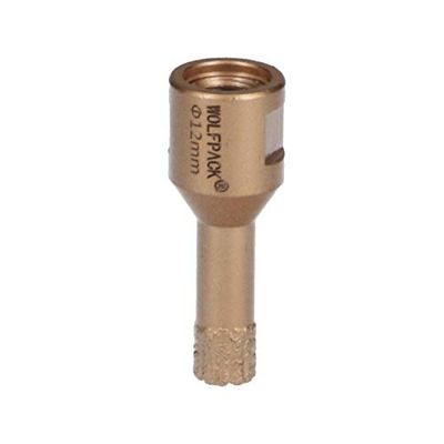 Diamond Crown for Grinder Ø 12 mm. M14 Thread Connection. Dry Cut