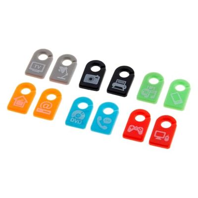 Lifedom 200160 repéres cabo universal, cinzento, azul, laranja, verde, vermelho e preto