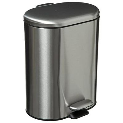 Five - Poubelle de Salle de Bain 6 litres en INOX Ouverture à pédale