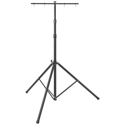 Brennenstuhl Construction Telescopic Tripod ST 301 with Crossbar / Tripod for Construction Worklights (incl. Crossbar for 2 worklights, continuously height adjustable from 115 up to 300cm)