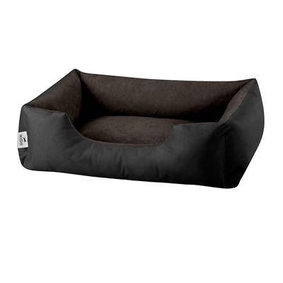 BedDog(R) legowisko dla psa LUPI M, sofa dla psa z Cordury, mikrofibra welurowa, zmywalne legowisko dla psa z brzegiem