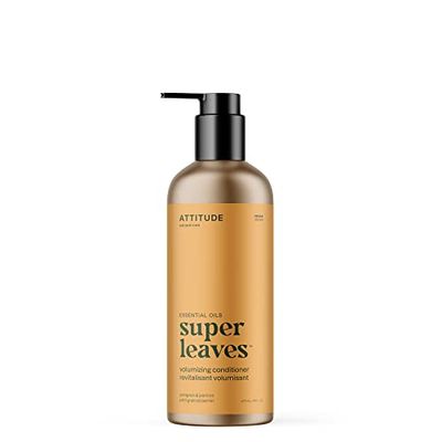ATTITUDE Après Shampoing Volumisant aux Huiles Essentielles, pour les Cheveux Fins, Testé Dermatoloiquement, Végane, Petit Grain & Jasmin, 473 mL