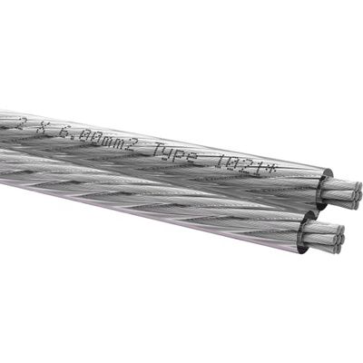 Oehlbach Silverline SP-60 - Câble de haut-parleur stéréo HI-FI - Câble d'enceinte avec SPOFC (cuivre argenté) 2 x 6 mm² - Mini bobine - 10 m