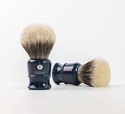 Epsilon Pennello da Barba a Due Bande Blu 52/26 mm, Standard, Único