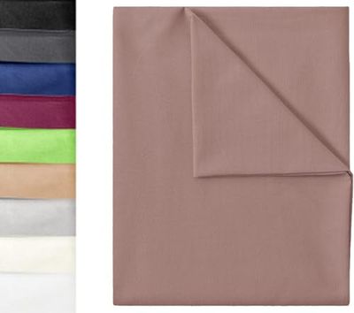 GREEN MARK Textilien Classic Sábanas | Sábanas | Toallas 100% algodón sin elástico en Muchos tamaños y Colores Tamaño: 180x275 cm, Beige Arena