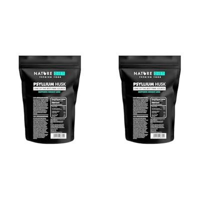 Nature Diet - Psyllium Husk 1000 g | Source of Fibre | Digestion | Detox (Pack of 2)
