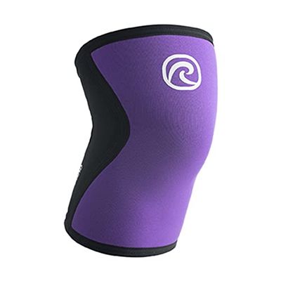 Rehband 5mm kniebandage krachtsport, kniebandage voor Cross Fit & zware training, kniebeschermer van 5 mm neopreen, in vele kleuren en maten, unisex, Kleur:Purper, Maat:XL