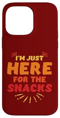I'm Just Here For The Snacks Happy First Day Of School Kids Case for iPhone 14 Pro Max