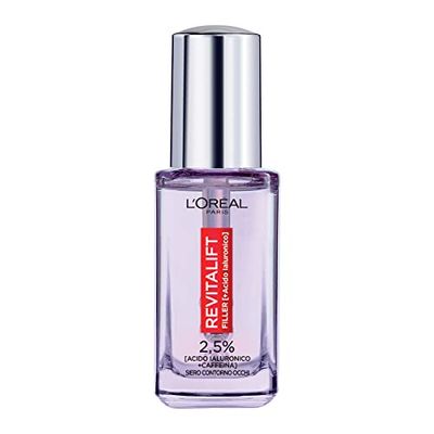 L'Oréal Paris Revitalift Filler Eye Contour Serum with 2.5% Hyaluronic Acid + Caffeine Triple Roller 20ml
