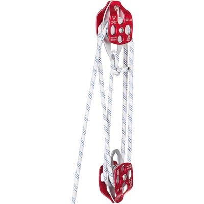 VEVOR Doppio Blocco con Corda Intrecciata 12 mm x 46 m Sistema di Arrampicata a Doppio Blocco Lunghezza di Rottura 35 KN Alta Resistenza per Uso Interno Uso Esterno Sport Amatoriali