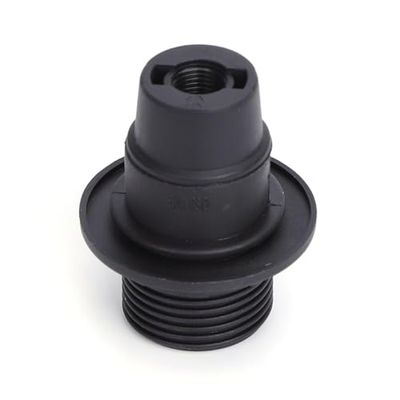 blendend Douille autobloquante en plastique E14, demi-filetage, noir, idéale pour fixer les ampoules dans les lampes et les applications d'éclairage.