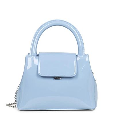 Lancaster Carla Vernis, Bolso Unisex Adultos, Bleu_Verni, Talla única