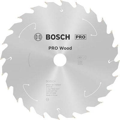 Bosch Professional 1x Lame de scie circulaire Standard for Wood (bois, 184 x 20 x 1,6 mm, 24 dents, accessoire de scie circulaire sans fil)