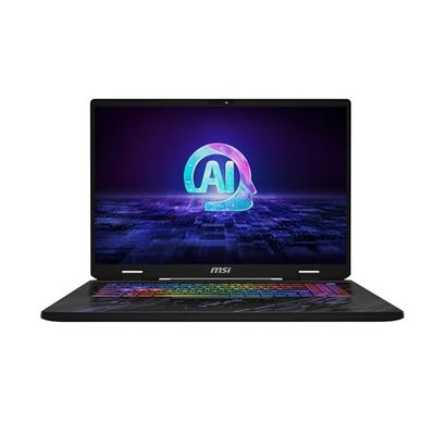 MSI Pulse 17 AI C1VFKG-009FR Intel Core Ultra 7 155H Ordinateur Portable 43,2 cm (17") Quad HD+ 32 Go DDR5-SDRAM 1 Na SSD NVIDIA GeForce RTX 4060 Wi-Fi 6E (802.11ax) Windows 11 Pro Noir