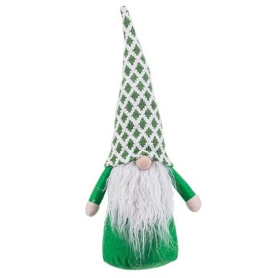 BigBuy Christmas Ornamento Natalizio Bianco Verde Sabbia Tessuto Babbo Natale 48 cm