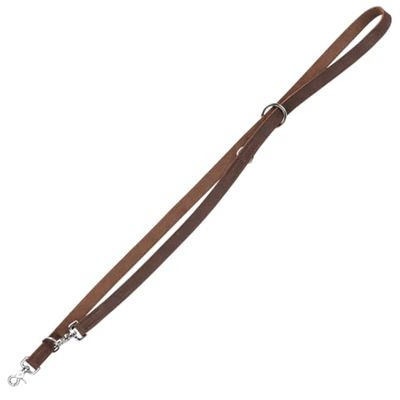 Trixie 19003 Rustic - Guinzaglio in Pelle grassa, L - XL: 2,00 m/25 mm, Marrone Scuro