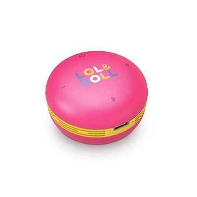 Energy Sistem LOL&Roll Pop Kids Speaker (Technologie sans Fil Bluetooth® 5.0, Music Share, Contrôle du Volume, 5 W) - Rose