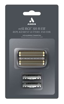 Andis 17330, Resurge Foil & Cutter Replacement – Comprises of Independent Gold Titanium Hypoallergenic Foil, Sharp & Long-Lasting Edges - for Precise & Close Cutting & Shaving, Gold