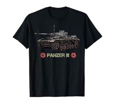 Regalo della seconda guerra mondiale tedesco Tank Panzer 3 Maglietta