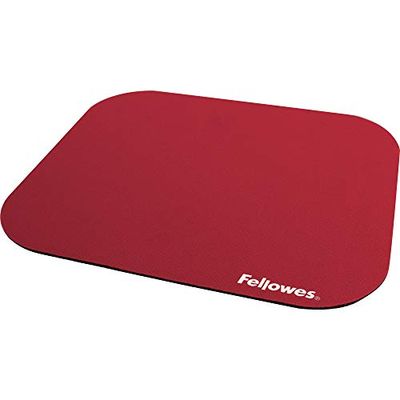 Fellowes, CRC 58022, Alfombrilla estándar para ratón, color rojo