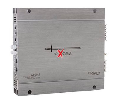 Excalibur X600.2 Amplificateur voiture 2 canaux Puissance 1200 W Crossover variable 2 Ohms