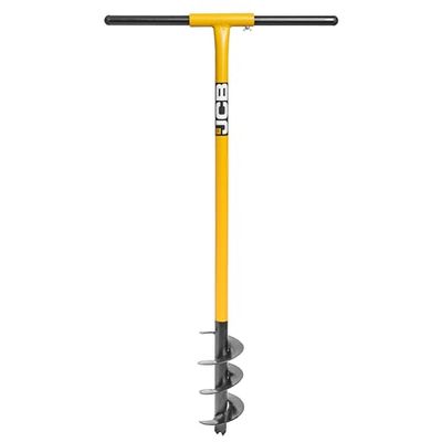 JCB Tarière de clôture professionnelle en acier tubulaire robuste de 100 x 250 mm avec poignée en T de 500 mm de largeur