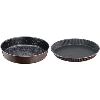 Tefal Perfectbake Moule A Manqué 26cm Aluminium 100% Recyclé J5549702 & Perfectbake Moule A Tarte 30cm Aluminium 100% Recyclé J5548402