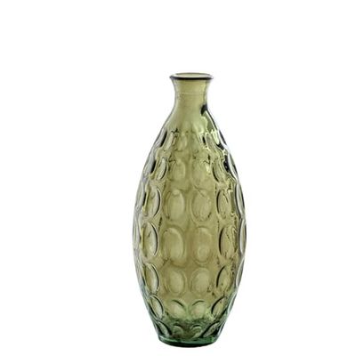 Alexandra House Living Vase Vert en Verre 13 x 31 cm