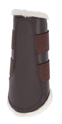 Kerbl 3210552 - Calze per dressurgo, in pile, con sangue caldo, taglia L, Marrone