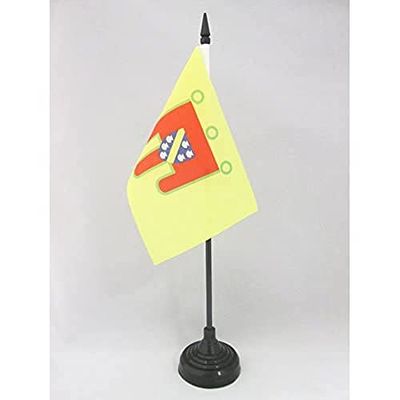 BANDIERA DA TAVOLO CANTAL 15x10cm - PICCOLA BANDIERINA DIPARTIMENTO FRANCESE - FRANCIA 10 x 15 cm - AZ FLAG