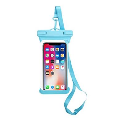 BESPORTBLE Bolsa para Móviles PVC Transparente Pantalla Táctil Funda Flotante para Deportes Acuáticos Accesorio para Playa y Actividades Al Aire Azul