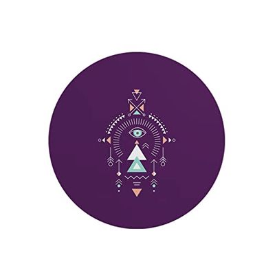 Questo Casa, Round Digital Printed Mouse Pad, Non-Slip Base, for Office and Home, Diameter:22cm