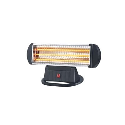 Kwartsverwarming met 3 stangen met kantelbeveiliging. Perfect voor het verwarmen van kleine ruimtes. Verstelbaar vermogen: 400-800-1200 W voor optimaal comfort.