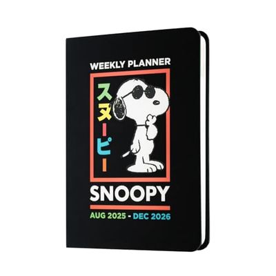 Grupo Erik Pocket Academic Diary 2025-2026 Week To View - Snoopy Stationery | A6 Diary 2026 17 Month, Weekly Academic Planner 2025-2026 Mid Year | Snoopy Gifts For Dog Lovers