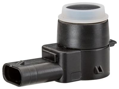 HELLA 6PX 358 141-091 Sensor, auxiliar de aparcamiento - en forma de ángulo - 3polos - enchufado - barnizable - con anillod e sujeción