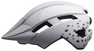 Bell Unisex Jeugd Sidetrack II fietshelm Kids, white stars, eenheidsmaat