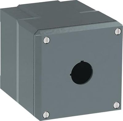 ABB Modular Metal - Caja de pulsador (aluminio, 1 gris)