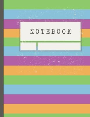 ChromaHorizon: Spectrum Series - Vibrant Multicolor Horizontal View Notebook - Ruled, 8.5 x 11 inches, Paperback, 110 Pages.