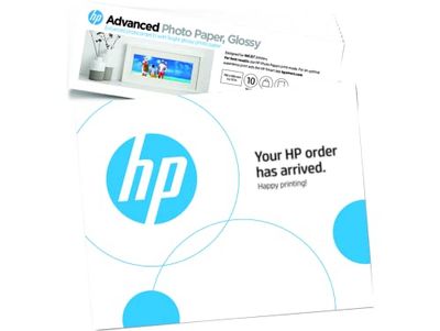 HP Advance Photo Paper, Glossy, 250 g/m2, 4x12 in, 10 Sheets (49V51A)