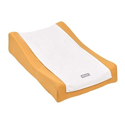 BÉABA, Overtrek voor aankleedkussen met afneembare handdoek, Sofalange, 100% honingraatkatoen, zachte spons, waterdicht, optimaal comfort, Oekotex gecertificeerde stoffen, honing