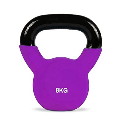 Pesa rusa de 8 kg de hierro fundido para entrenamiento de todo el cuerpo Cross Training Pesas Pelota con agarre antideslizante