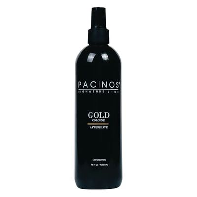Pacinos Gold Aftershave & Cologne - Citrus & Spices - Refresh & Relieve Skin - Protect Skin & Alleviate Breakouts, Razor Bumps, Nicks & Cuts