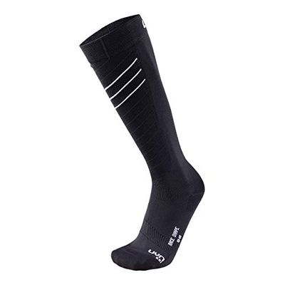 UYN Ski Race Shape Man Race Shape Calza Da Sci Uomo, Uomo, Black/White, 35/38