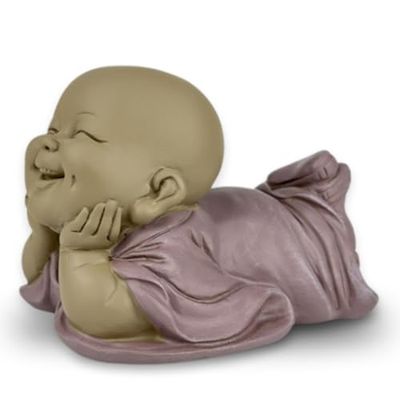 Bonze Dream Baby Statyette - Bedårande andlig närvaro för att lysa upp ditt utrymme - charmig lyckobringare för en touch av lugn - Zen Ambiance Idé - H 8,5 cm - Zen'Light