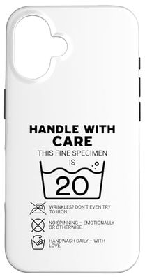 20th Birthday This Fine Piece is 20 Funny Care Instructions Case for iPhone 16